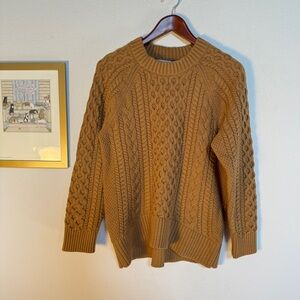 J. Crew Cable Knit Fisherman Sweater - Women’s Medium